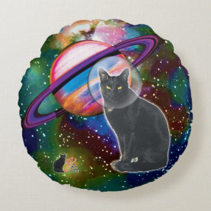 Space Cat Cosmo Rund Kudde