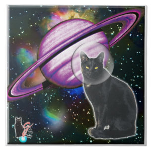 Space-Cat Cosmo Tile Kakelplatta