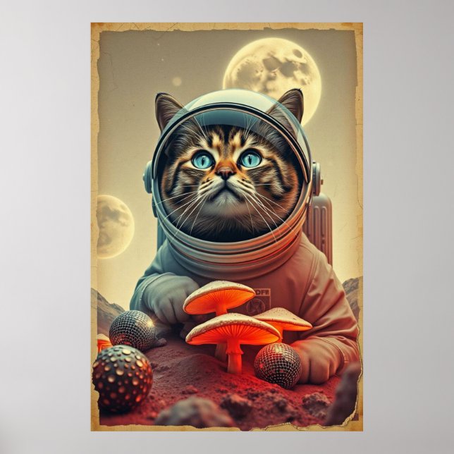 Space Cat Disco Resa Poster (Framsidan)
