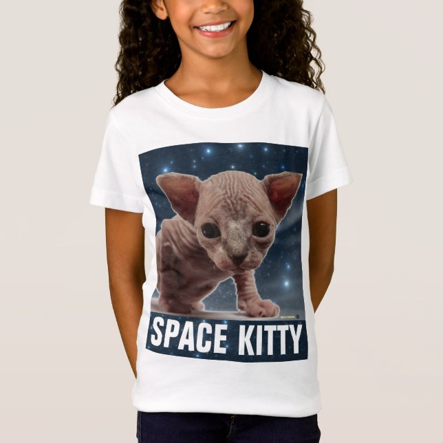 SPACE CAT Funny T-Shirts (Framsida)