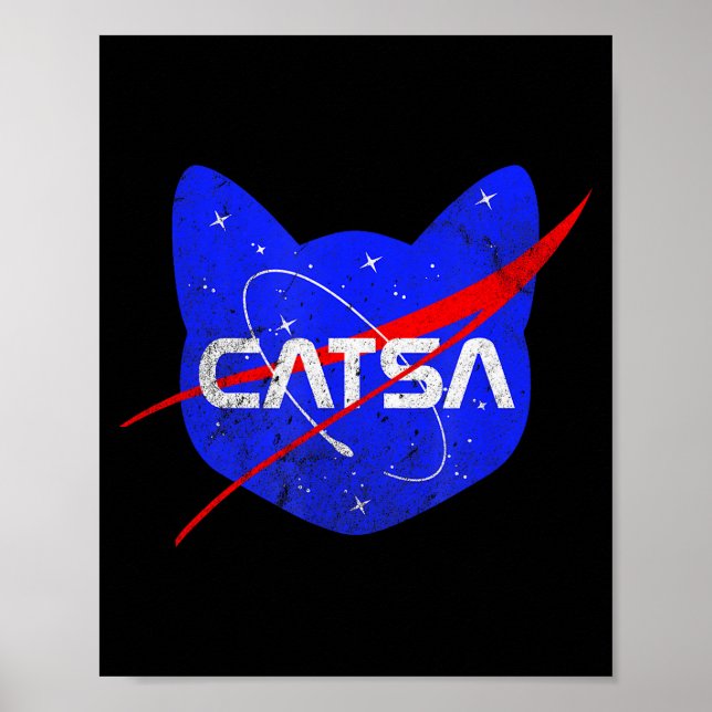 Space Cat Funny Universe Catsa  Poster (Framsidan)