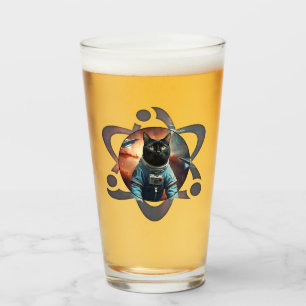 Space Cat Science Glaskopp