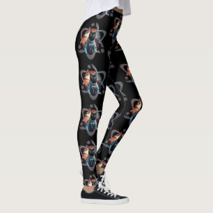 Space Cat Science Leggings