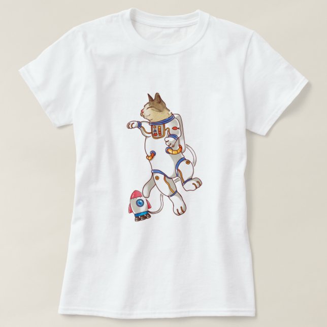 Space Cat T-Shirt (Design framsida)