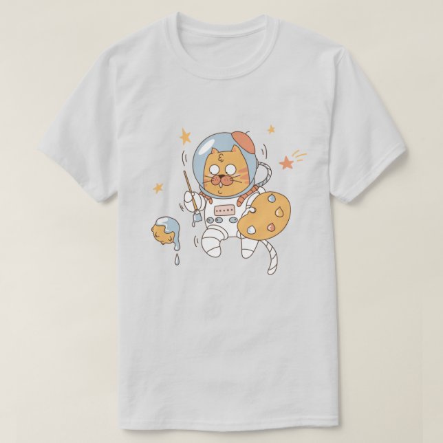 Space Cat T-Shirt (Design framsida)