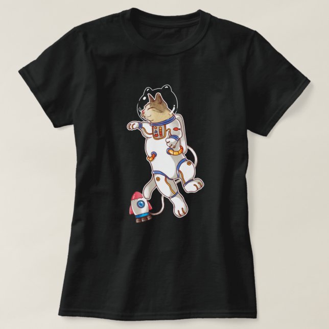 Space Cat T-Shirt (Design framsida)
