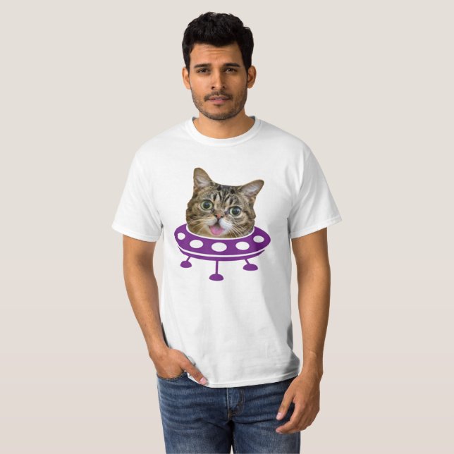Space Cat T-Shirt (Hel framsida)