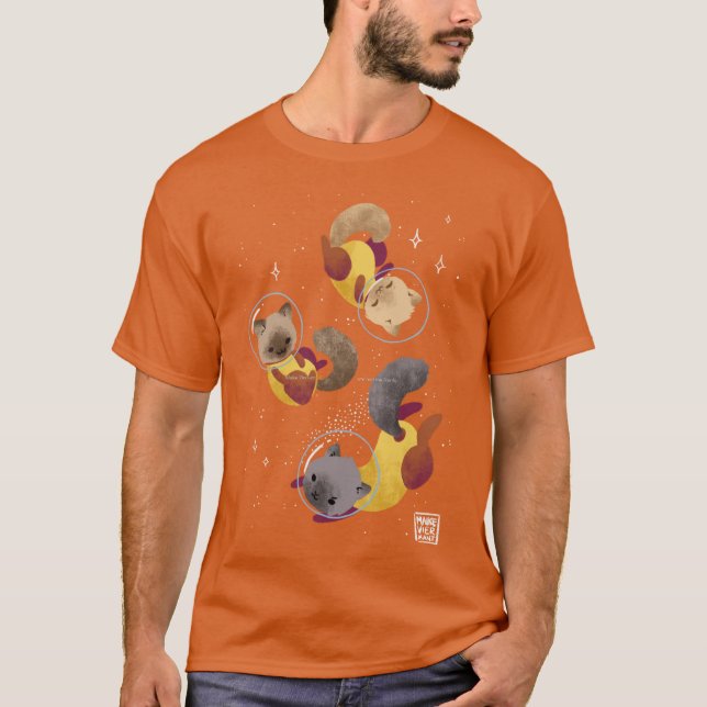 Space Cats friend T Shirt (Framsida)