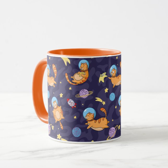Space Cats Mugg (Framsida vänster)