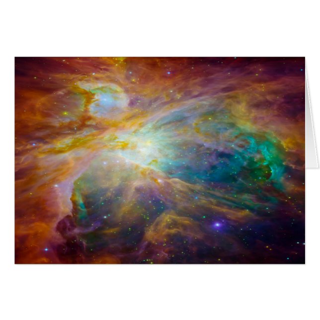 Space - Chaos i Orion Hälsningskort (Framsidan Horizontal)