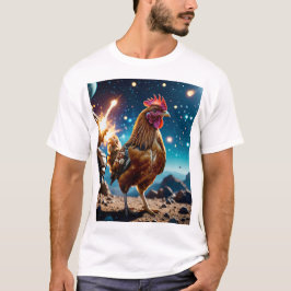 Space Chicken T-Shirt Funny Gift