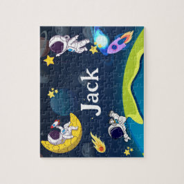 Space Child Name Puzzle Pussel