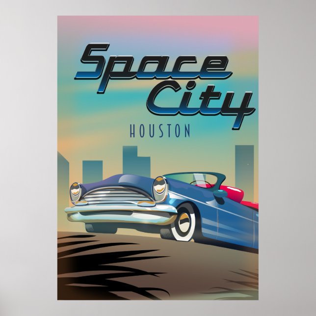 Space City Houston Poster (Framsidan)