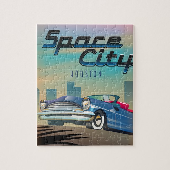Space City Houston Pussel (Vertikal)