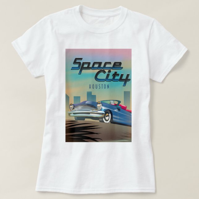 Space City Houston T Shirt (Design framsida)