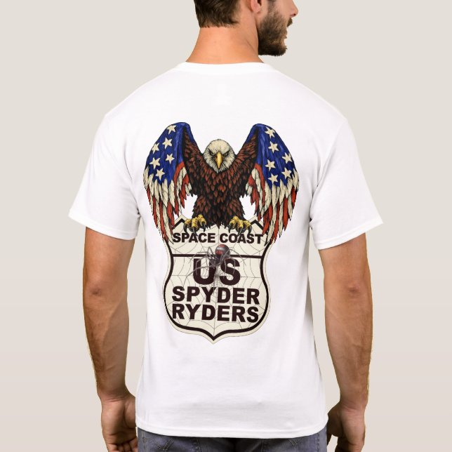 Space Coast Chapter - Örnlogotyp 2s T Shirt (Baksida)
