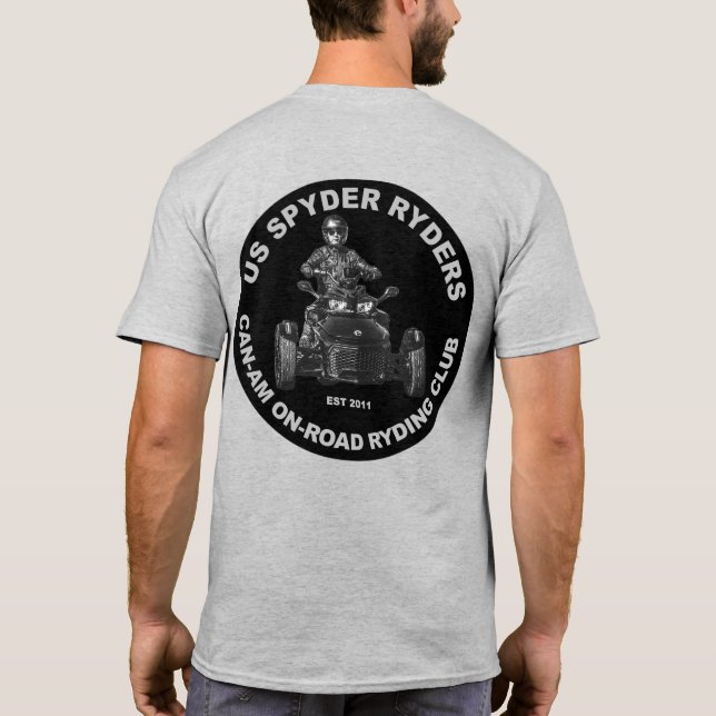Space Coast Chapter - Rund Svart T Shirt (Baksida)