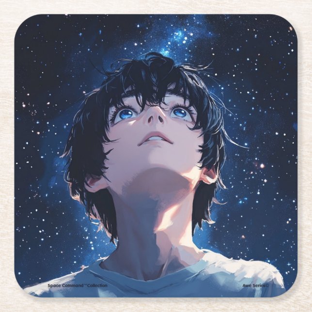 Space Command Collection - Awe Series Underlägg Papper Kvadrat (Framsidan)