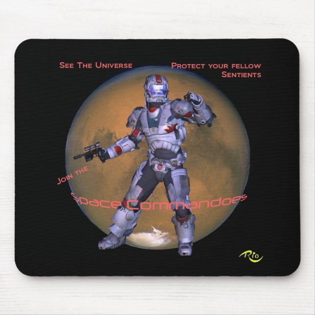 Space Commando Mousepad Musmatta (Framsidan)