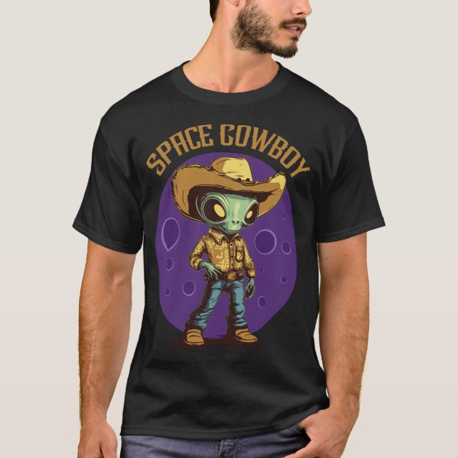 Space Cowboy - Alien T Shirt (Framsida)