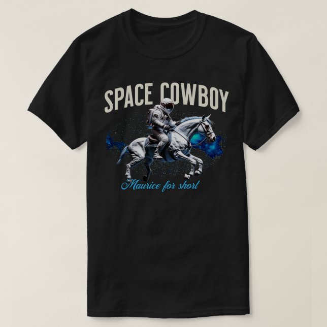 Space Cowboy Astronaut T Shirt (Design framsida)