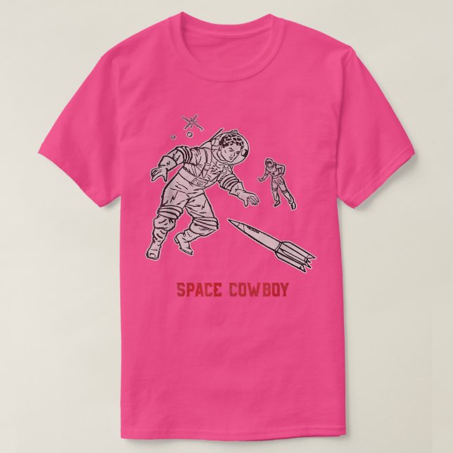 Space Cowboy Funny Astronaut Gift Space Geek Nerd T Shirt (Design framsida)