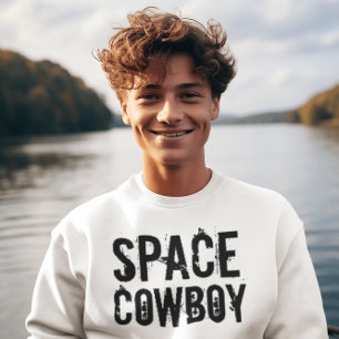 SPACE COWBOY, lustig VINTAGE Manar-tröjor T Shirt