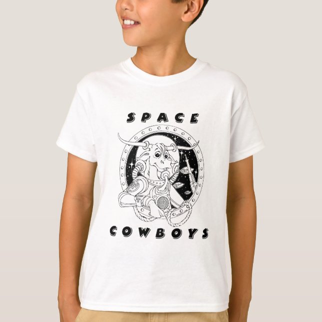 Space Cowboys Kids T-Shirt (Framsida)