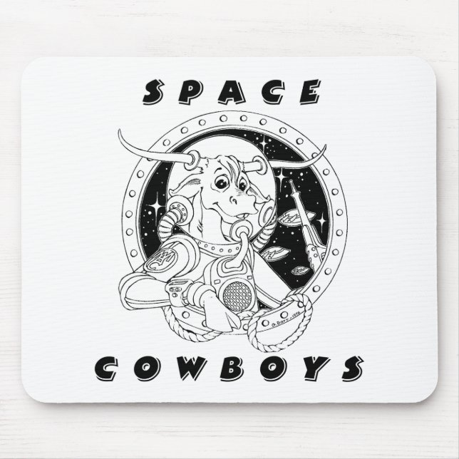 Space Cowboys Mousepad Musmatta (Framsidan)