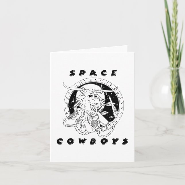 Space Cowboys Notecard Kort (Framsida)