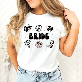 Space Cowgirl Bachelorette Bride Shirt T