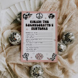 Space Cowgirl Bachelorette Game Avslutar mening<br><div class="desc">Detta retrorodeo-spel med bachelorette har western groovy-grafik. Redigera ALLA färg,  de flesta ordalydelser och mycket annat - välj bara "redigera med design verktyg" om du vill ha fler alternativ:)</div>