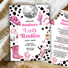 Space Cowgirl Sista Rodeo Möhippa Helg Inbjudningar