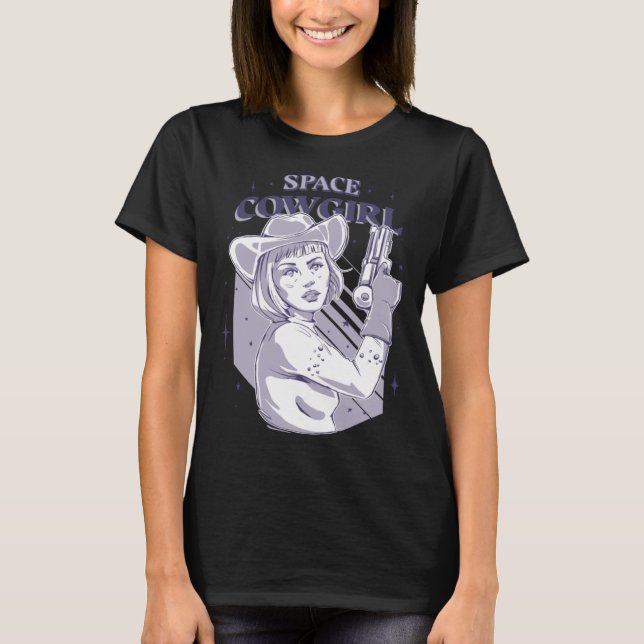 Space Cowgirl T Shirt (Framsida)