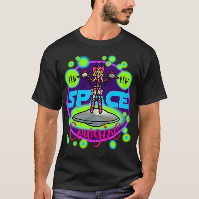 Space Cowgirl T Shirt (Framsida)