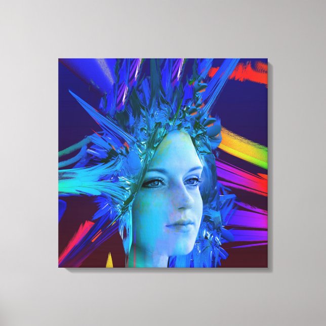 Space Crystal Canvastryck (Framsida)