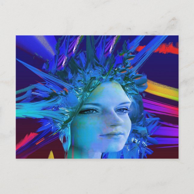 Space Crystal Vykort (Framsida)