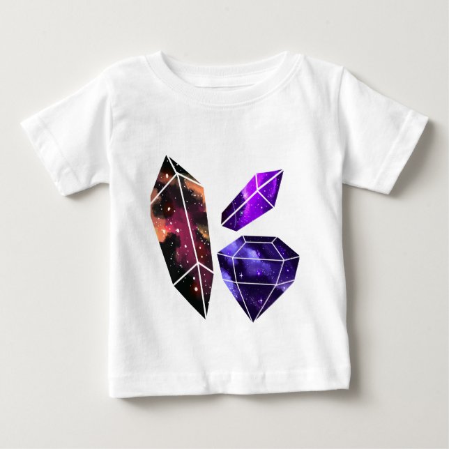 Space Crystals Baby Bodykosti Tröja (Framsida)