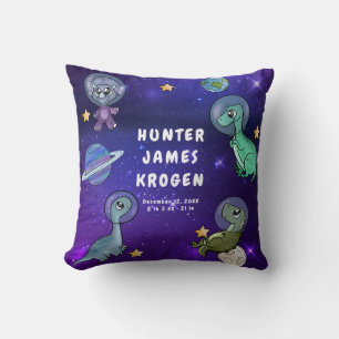 Space Dino Dinosaurs Planet Star Baby Birgats Stat Kudde