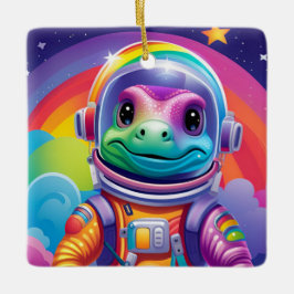 Space Dino-Ornament Julgransprydnad Keramik