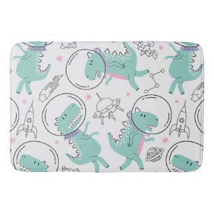 Space-dinosaurier, Cute Dinosaurs, Space-Frakt, st Badrumsmatta