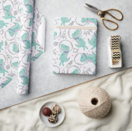 Space-dinosaurier, Cute Dinosaurs, Space-Frakt, st Presentpapper