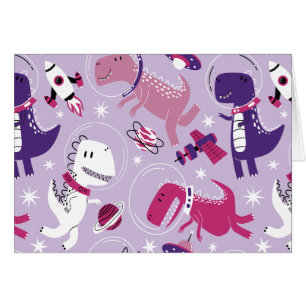 Space-dinosaurier, Cute Dinosaurs, Stars, Space Sh Hälsningskort