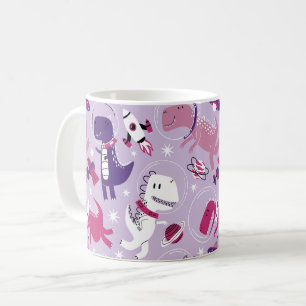 Space-dinosaurier, Cute Dinosaurs, Stars, Space Sh Kaffemugg