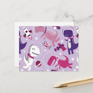 Space-dinosaurier, Cute Dinosaurs, Stars, Space Sh Vykort