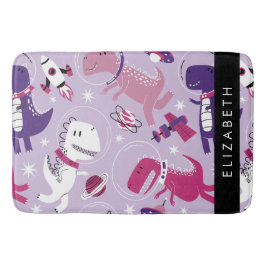 Space Dinosaurs, Cute Dinosaurs, Stars, ditt namn Badrumsmatta