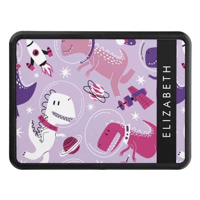 Space Dinosaurs, Cute Dinosaurs, Stars, ditt namn Dragkroksskydd (Framsidan)