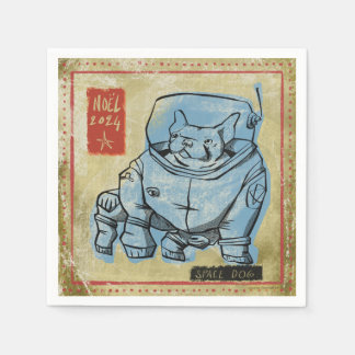 Space dog pappersservett