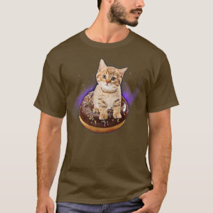 Space Donut Cat Flies Kattunge Galay T Shirt