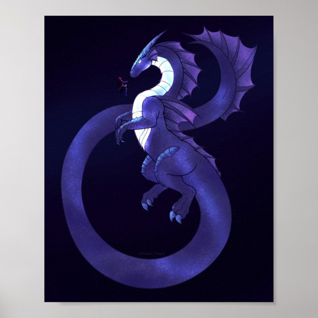 Space Dragon Draco Poster (Framsidan)